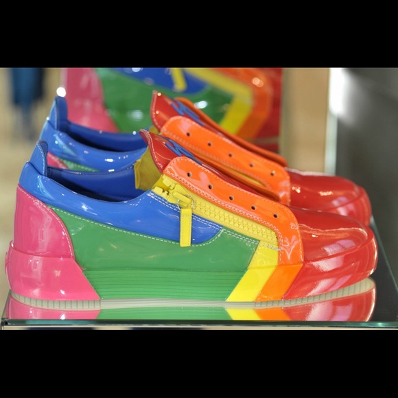 🌈giuseppe zanotti BNIB patent leather lowtop IT36 - Picture 14 of 16